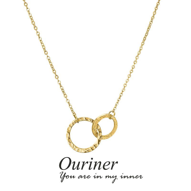 Pendant Necklaces Ouriner Stainless Steel Necklace For Women Circle Chokers Wholesale Fashion Jewelry, Silver
Pendant Necklaces Ouriner Stainless Steel Necklace For Women Circle Chokers Wholesale Fashion Jewelry, Silver