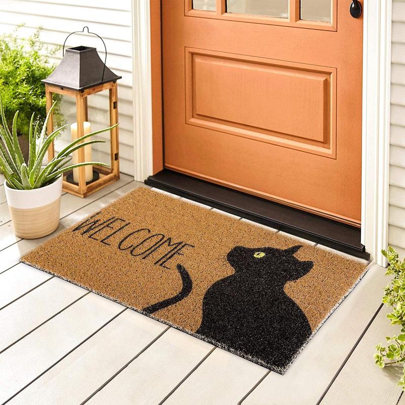 Home Decorative Front Door Mat Entrance Doormat 40x60cm Polyester Black Brown TPR Rubber Non Slip Floor Carpet Welcome Mats Carpets
Home Decorative Front Door Mat Entrance Doormat 40x60cm Polyester Black Brown TPR Rubber Non Slip Floor Carpet Welcome Mats Carpets