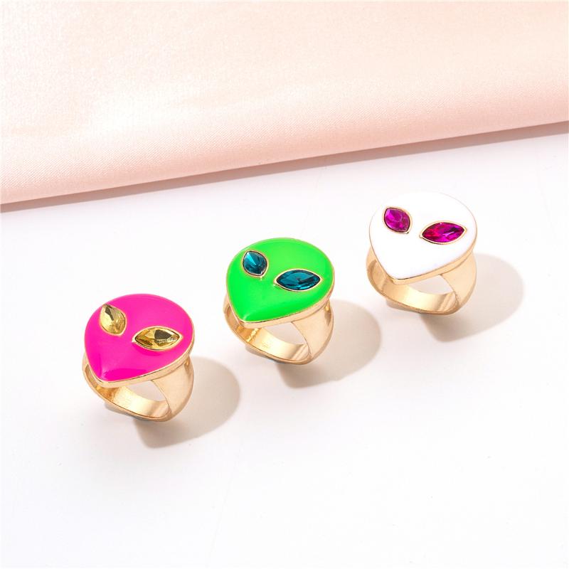 Cluster Rings Simple Vintage Alien Ring Creative Colorful Rhinestone For Women Girls Fashion Jewelry Gift
Cluster Rings Simple Vintage Alien Ring Creative Colorful Rhinestone For Women Girls Fashion Jewelry Gift