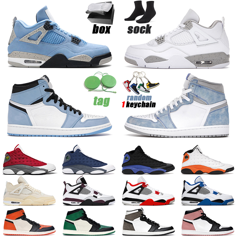 Jumpman 4 Basketball Shoes men women University Blue 4s White Oreo Back Cat 13s Red Flint outdoor mens trainer, Color 2
Jumpman 4 Basketball Shoes men women University Blue 4s White Oreo Back Cat 13s Red Flint outdoor mens trainer, Color 2