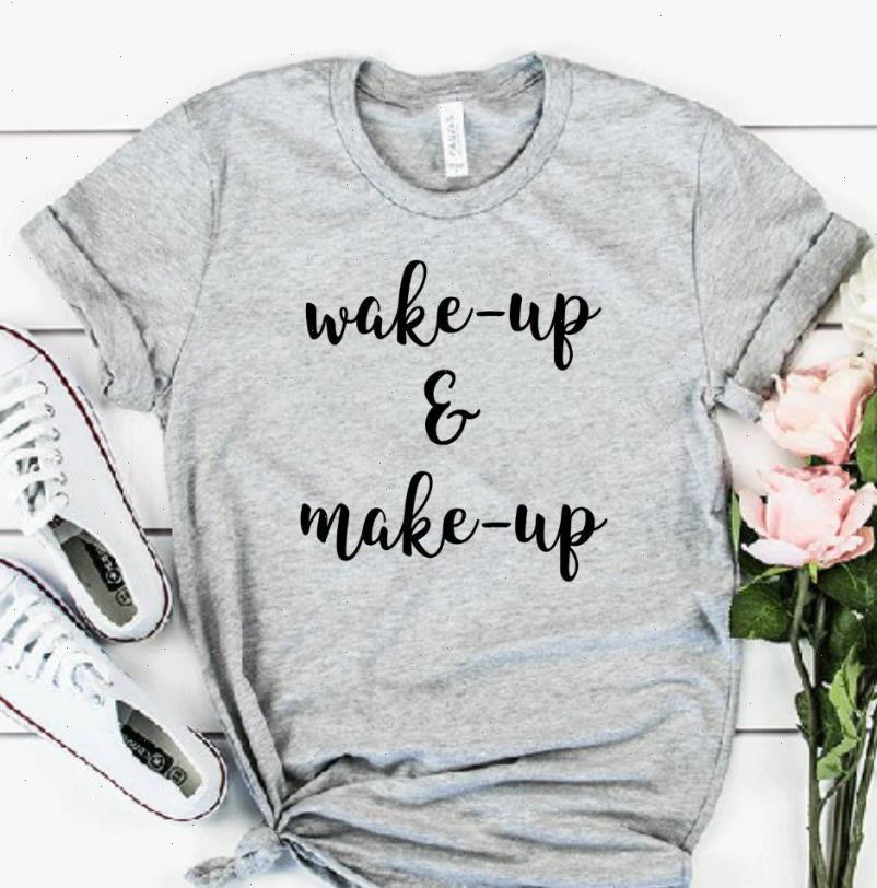 Wake Womens T Shirt Up Make Print Women tshirt Cotton Casual Funny Gift For Lady Yong Girl Top Tee Drop, White
Wake Womens T Shirt Up Make Print Women tshirt Cotton Casual Funny Gift For Lady Yong Girl Top Tee Drop, White
