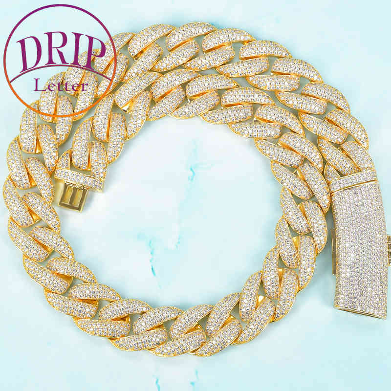 20mm Long Button Cuban Necklace Gold Color AAA Zircon For Men Plated Hip Hop Chain Jewelry X0509
20mm Long Button Cuban Necklace Gold Color AAA Zircon For Men Plated Hip Hop Chain Jewelry X0509