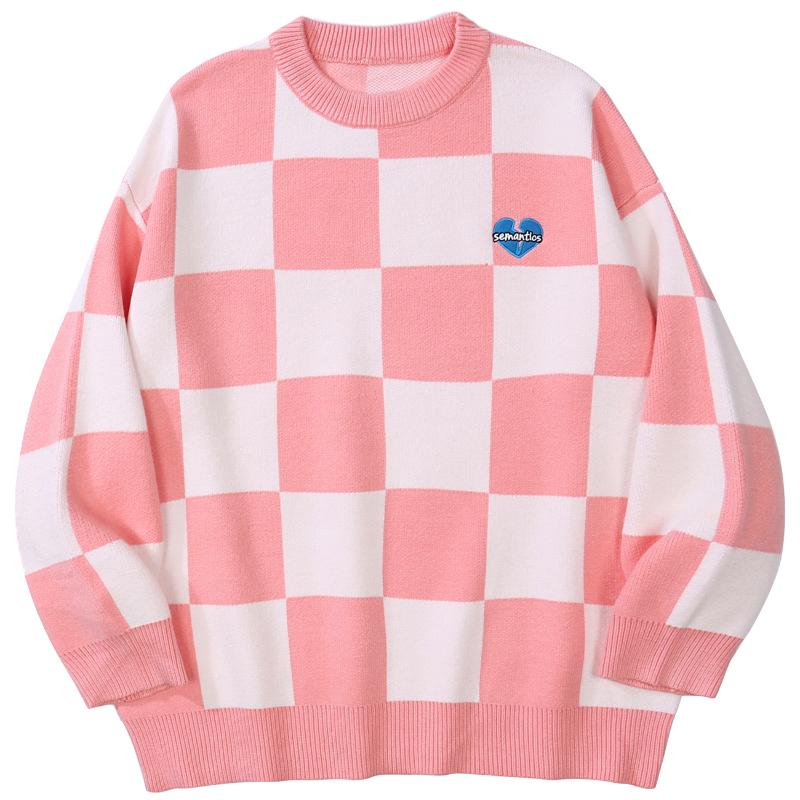 Men's Sweaters LACIBLE Streetwear Embroidered Heart Knitted Plaid Sweater Pullover Jumpers Harajuku Casual Knitwear Fashion Loose Tops, Green
Men's Sweaters LACIBLE Streetwear Embroidered Heart Knitted Plaid Sweater Pullover Jumpers Harajuku Casual Knitwear Fashion Loose Tops, Green