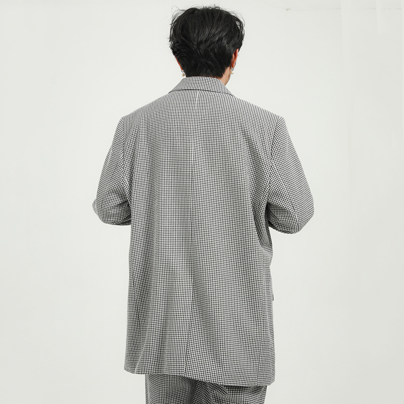 Men's Clothing 2021 Autumn New Grey Plaid Suit Coat Vintage Korean Trendy Blazer For Male Casual Loose Jackets 9Y64320, White;black
Men's Clothing 2021 Autumn New Grey Plaid Suit Coat Vintage Korean Trendy Blazer For Male Casual Loose Jackets 9Y64320, White;black