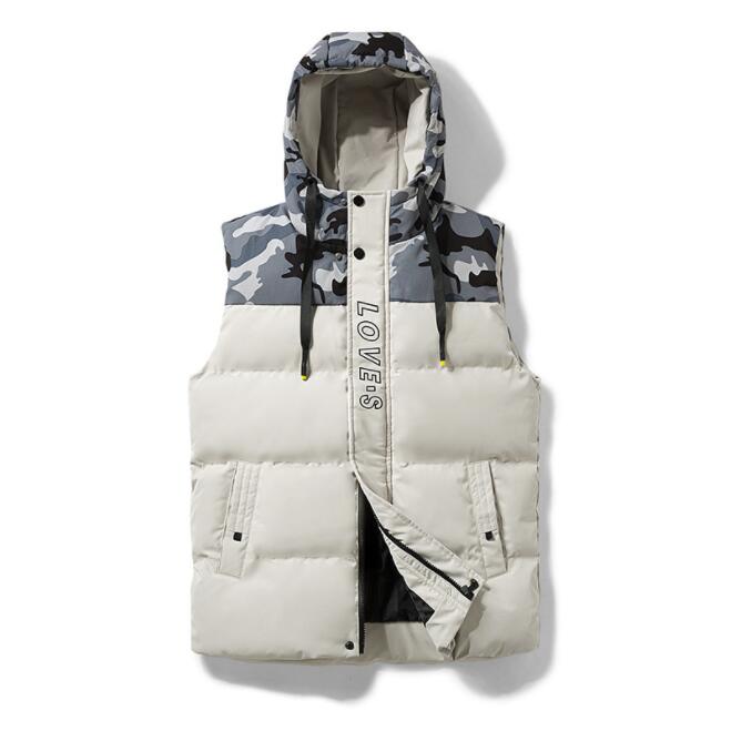 Mens Thick Vest Autumn Winter New Style Cotton Jacket Slim Waistcoat Male Casual Warm Light Patchwork Jack, White
Mens Thick Vest Autumn Winter New Style Cotton Jacket Slim Waistcoat Male Casual Warm Light Patchwork Jack, White