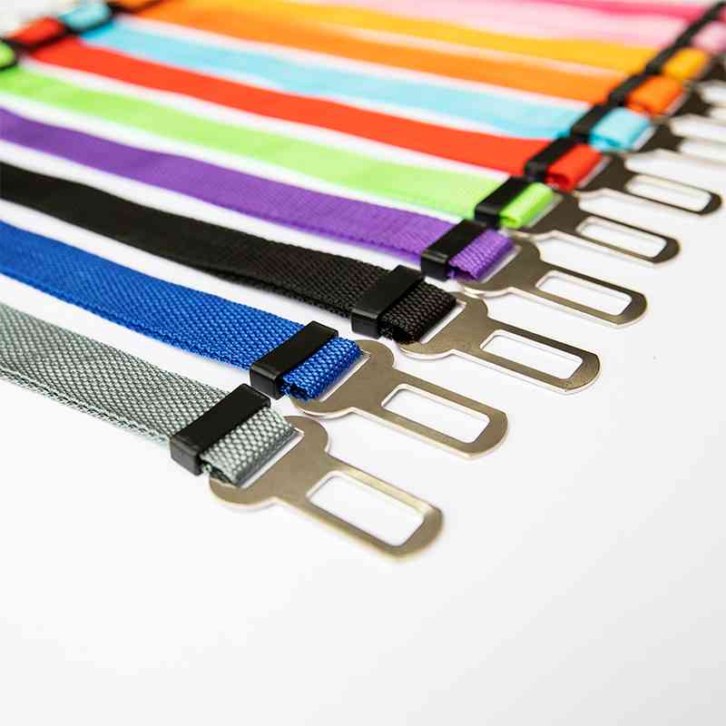 Dog Car Seat Belt Adjustable Harness Seatbelt Lead Leash for Small Medium Dogs Travel Clip Pet Supplies 11 Color Cat Seat Belts