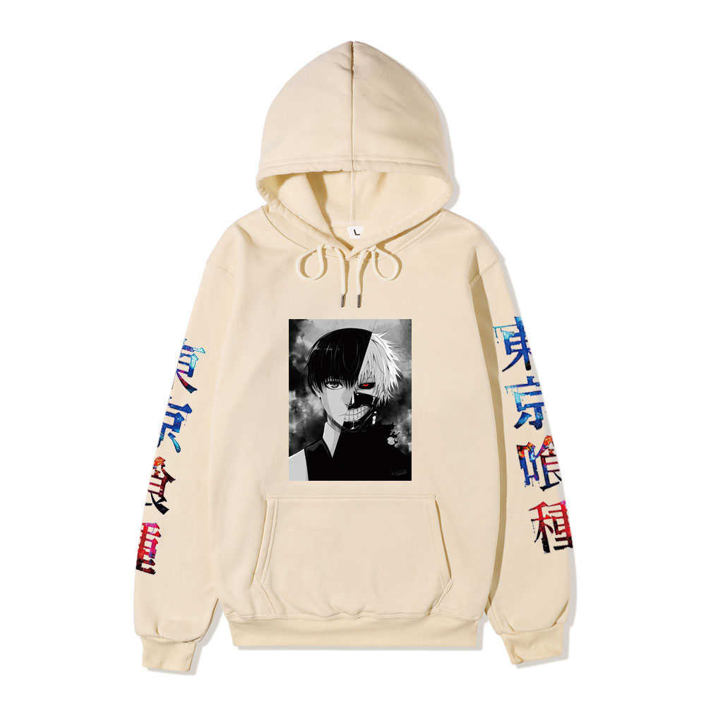 Tokyo ghoul animation fashion surrounding loose men and women hooded couple hoodie Y0804