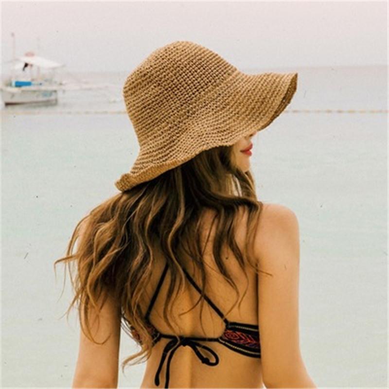 Wide Brim Hats Simple Folding Straw Hat Wide-Brimmed Floppy Disk Girl Sun Beach Female Summer UV Travel Lady Vacation, Khaki
Wide Brim Hats Simple Folding Straw Hat Wide-Brimmed Floppy Disk Girl Sun Beach Female Summer UV Travel Lady Vacation, Khaki