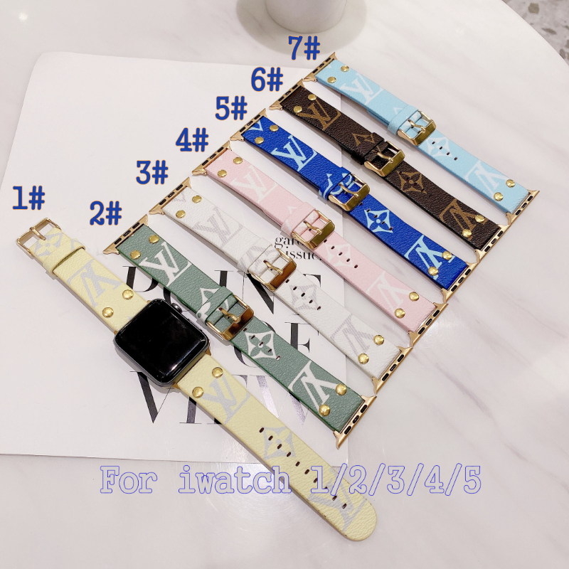 Watch Straps Guard 42mm bands 38mm 40mm 44mm For Apple strap iwatch series 6 3 4 5 SE 7 Watchband leather Bracelet Gold Men Women Fashion Brown Luxury Christmas Present
Watch Straps Guard 42mm bands 38mm 40mm 44mm For Apple strap iwatch series 6 3 4 5 SE 7 Watchband leather Bracelet Gold Men Women Fashion Brown Luxury Christmas Present