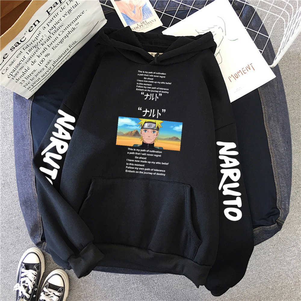 Oversized Hoodie Anime Sweatshirt Uzumaki Akatsuki Sakura Kakashi Sasuke Hinata Hyuga Harajuku Sweatshirts Boys/Girls Clothes Y0804