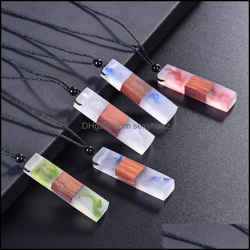 & Pendants Jewelry Arrival Men Women Fashionable Wood Resin Necklace Pendant Hand-Woven Adjustable Long Rope Wooden 5 Colors Gift Necklaces
& Pendants Jewelry Arrival Men Women Fashionable Wood Resin Necklace Pendant Hand-Woven Adjustable Long Rope Wooden 5 Colors Gift Necklaces