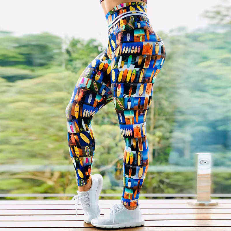 VIP Women Leggings Workout For Running High Waist Sport Legging Digital Print Trousers Stretch Fitness Pants Plus Size 211215