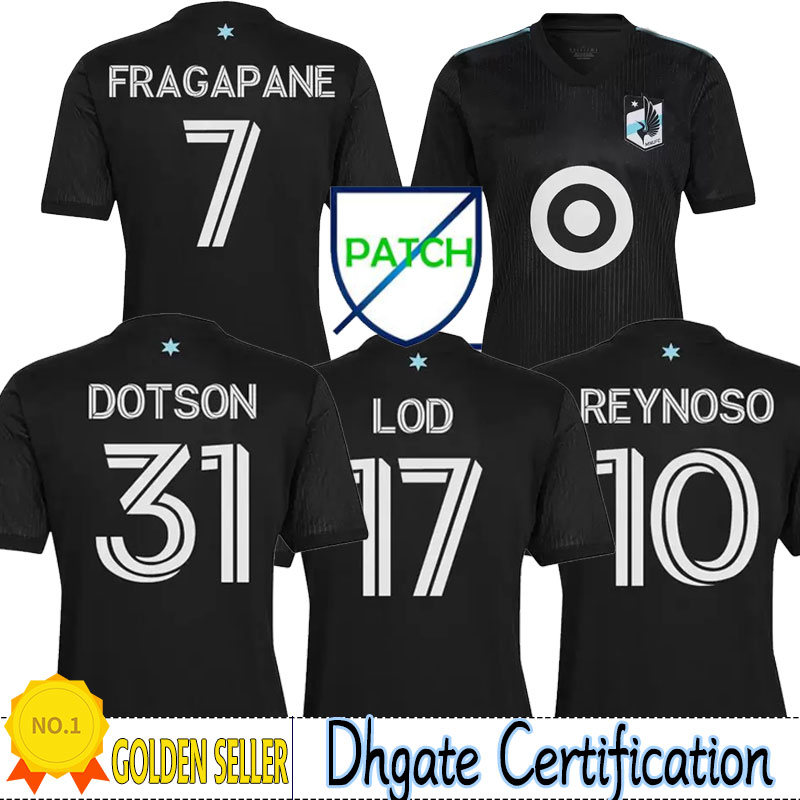 2022 2023 Minnesota United FC MLS Soccer Jersey FRAGAPANE REYNOSO LOD 22 23 Home Black Night Kit Men Football Shirt Uniform TRAPP HUNOU DOTSON GASPER AMARILLA DANLADI, Home player version
2022 2023 Minnesota United FC MLS Soccer Jersey FRAGAPANE REYNOSO LOD 22 23 Home Black Night Kit Men Football Shirt Uniform TRAPP HUNOU DOTSON GASPER AMARILLA DANLADI, Home player version