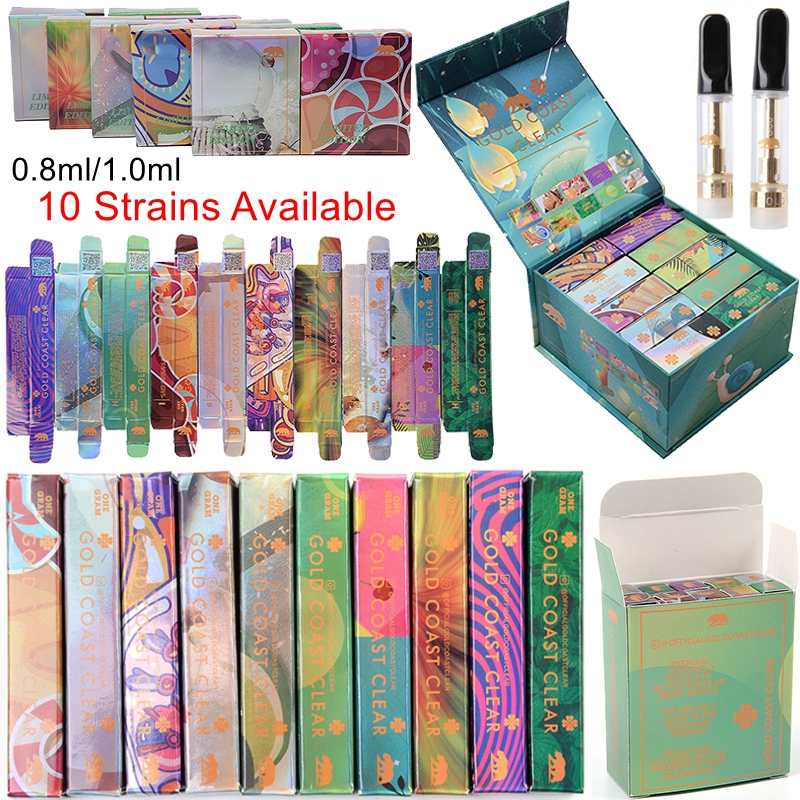 Spring Limited Edition Gold Coast Clear Atomizers Empty Vape Pen Cartridges Packaging 0.8ml 1ml Ceramic Carts 510 Thread Glass Thick Oil Wax
Spring Limited Edition Gold Coast Clear Atomizers Empty Vape Pen Cartridges Packaging 0.8ml 1ml Ceramic Carts 510 Thread Glass Thick Oil Wax