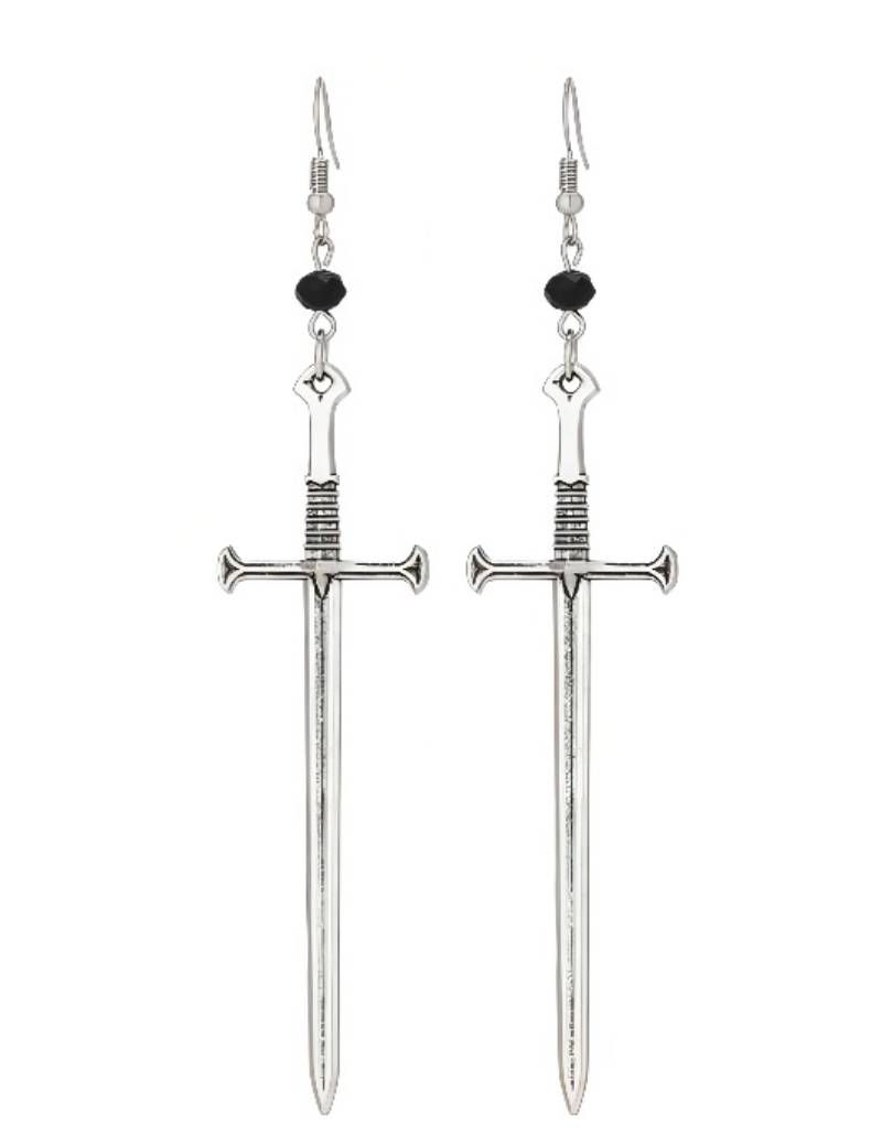 Sword Earrings silver color Classic eardrop All kinds of big swords Fashion Jewellery Novel charm women men gift Gothic mystical
Sword Earrings silver color Classic eardrop All kinds of big swords Fashion Jewellery Novel charm women men gift Gothic mystical