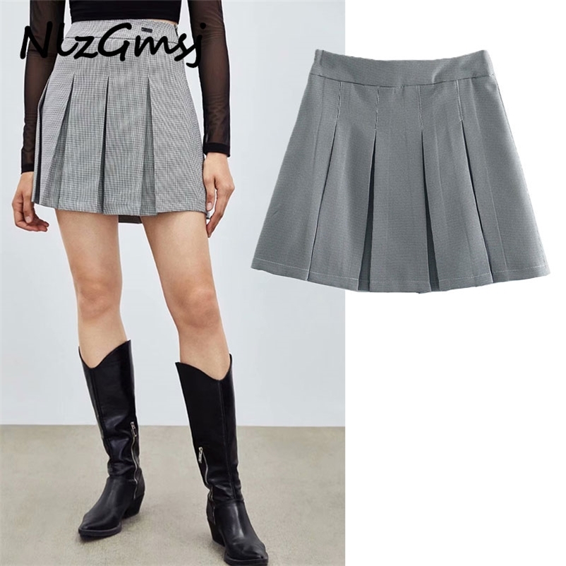 Skirt Women Vintage Plaid Pleated Skirts Sexy Mini Formal Houndstooth Office Ladies Clothes 03 210628, As picture
Skirt Women Vintage Plaid Pleated Skirts Sexy Mini Formal Houndstooth Office Ladies Clothes 03 210628, As picture