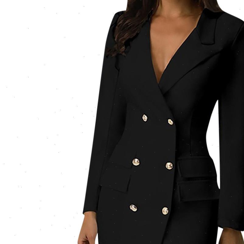 38 women dress double breasted gold button front black military long sleeve female high street elegant dresses sukienka, Black;gray
38 women dress double breasted gold button front black military long sleeve female high street elegant dresses sukienka, Black;gray