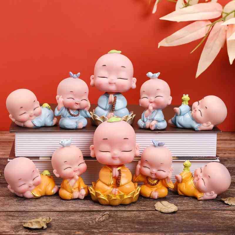 Mengle four little monks small Shami suit ornaments men's car center console decorative crafts
Mengle four little monks small Shami suit ornaments men's car center console decorative crafts