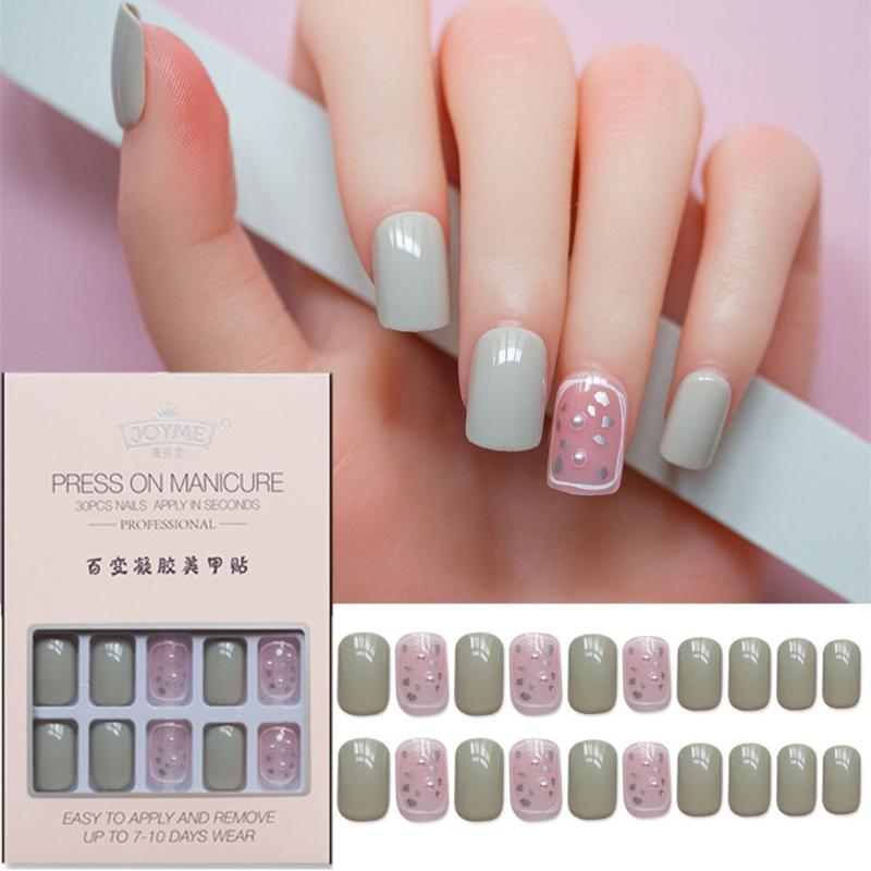 False Nails 30PCS Detachable Square Fake Manicure Nail Art Tips Set Bright Color Artificial With Glue Tip, Hda03
False Nails 30PCS Detachable Square Fake Manicure Nail Art Tips Set Bright Color Artificial With Glue Tip, Hda03