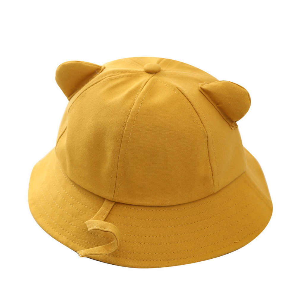 Summer thin children's Fisherman's hat lovely solid color double ear boys and girls sun basin, Yellow
Summer thin children's Fisherman's hat lovely solid color double ear boys and girls sun basin, Yellow
