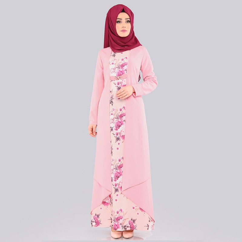 Fake Two-piece Set Hijab Dress Arab Islamic Clothing Abaya Women Print Floral Folk Custom Muslim Maxi Dresses Dubai Slim Kaftan
Fake Two-piece Set Hijab Dress Arab Islamic Clothing Abaya Women Print Floral Folk Custom Muslim Maxi Dresses Dubai Slim Kaftan