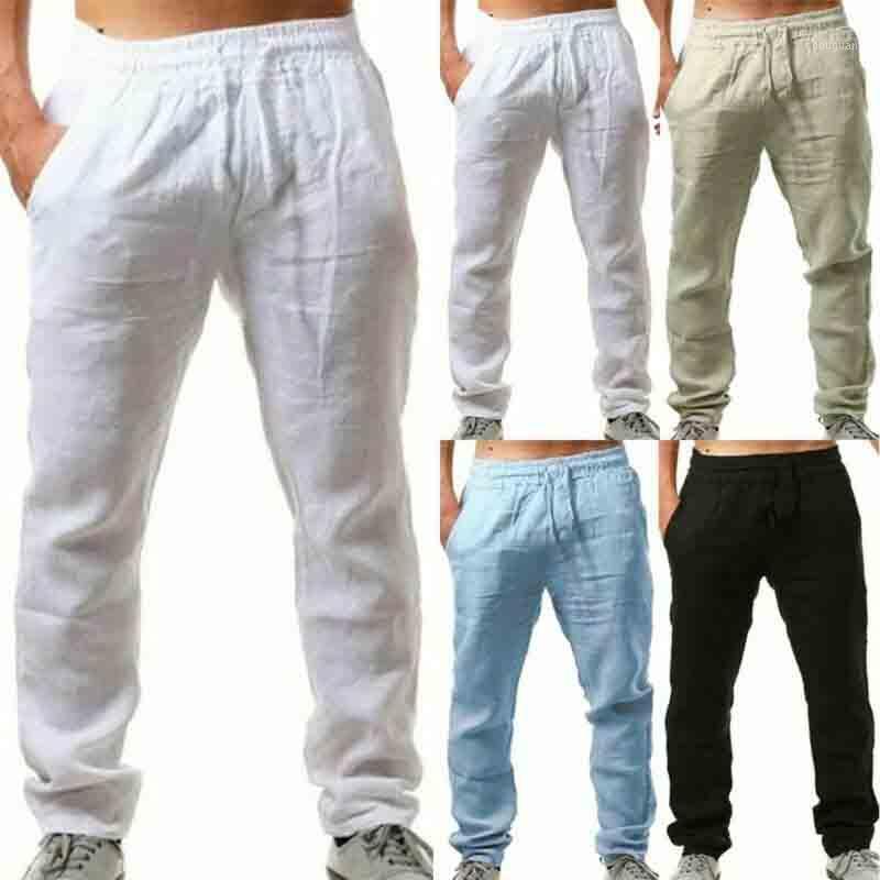 Solid Color Thin Style Men Cotton Polyester Pants Full Length Drawstring Straight Loose Summer Breathable Casual Trousers Men's
Solid Color Thin Style Men Cotton Polyester Pants Full Length Drawstring Straight Loose Summer Breathable Casual Trousers Men's