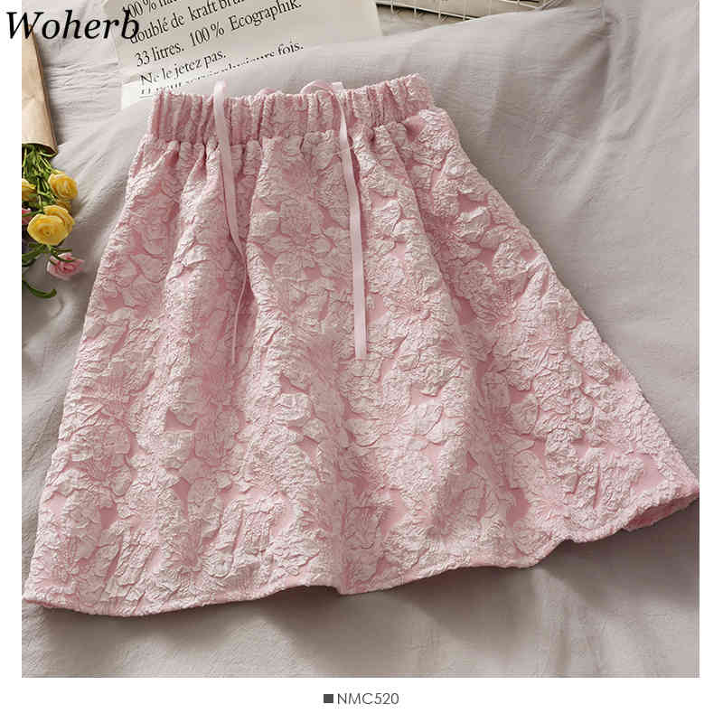 Two Piece Set Summer Floral Crop Top Blouse + High Waist Mini Skirts Korean Fashion Chic Elegant 2 Women 210519