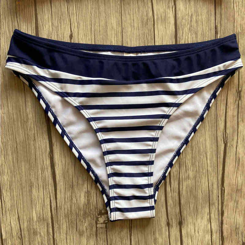 Push Up Sexy Sport Bikini Set Swimsuit Female Swimwear Women Striped Bathing Suit Cross Strap Tank Crop Top Bikinis Summer 210520