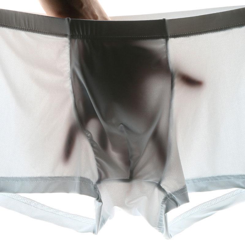 Underpants Ice Silk Explosion Style Ultra-thin Breathable Men's Underwear Pure Color Transparent Flat Angle, Purple
Underpants Ice Silk Explosion Style Ultra-thin Breathable Men's Underwear Pure Color Transparent Flat Angle, Purple