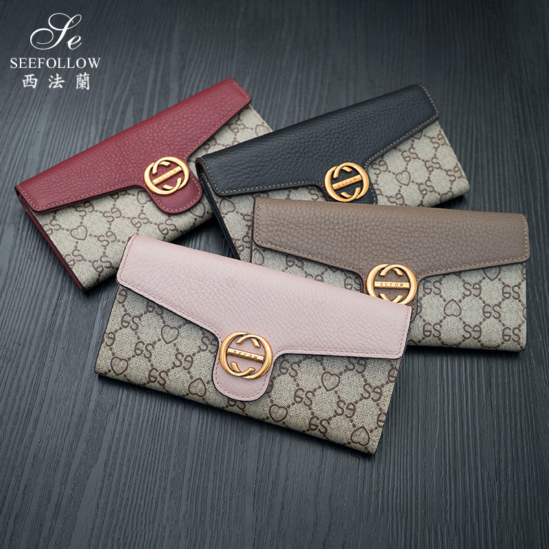 wallet 2021 women's long large capacity multi card leather lady's handbag simple, Red;black
wallet 2021 women's long large capacity multi card leather lady's handbag simple, Red;black