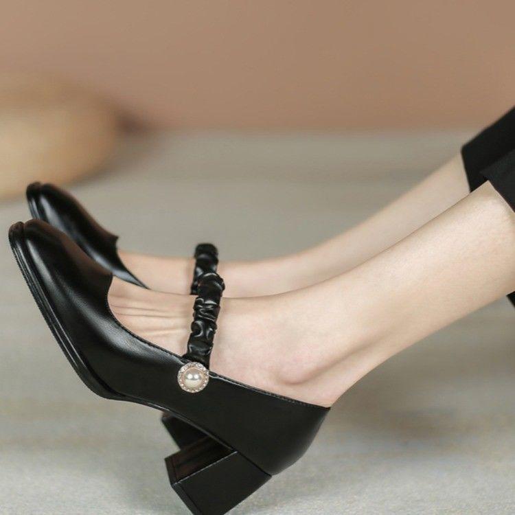 Dress Shoes Square Toe Mary Jane PUMPS Female Retro 2021 Lady High-heeled Single Wearing Skirt Matching Sandals Summer, Black
Dress Shoes Square Toe Mary Jane PUMPS Female Retro 2021 Lady High-heeled Single Wearing Skirt Matching Sandals Summer, Black