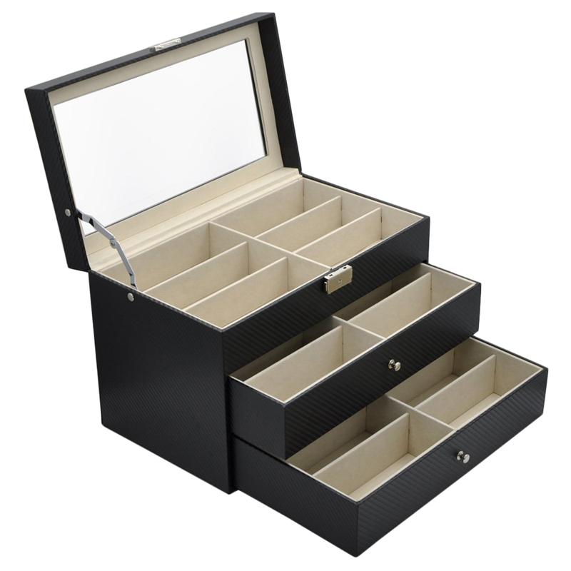 Other Fashion Accessories 3 Layer 18 Slots Eyeglass Sunglass Storage Box Display Glasses Textured Pattern
Other Fashion Accessories 3 Layer 18 Slots Eyeglass Sunglass Storage Box Display Glasses Textured Pattern