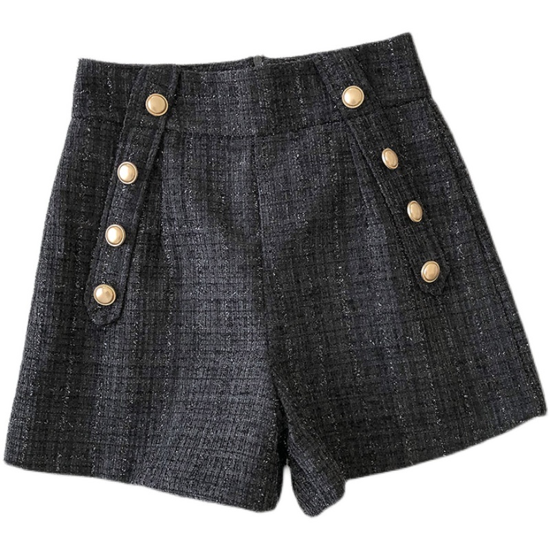 Kimutomo Fashion Solid Button Women Shorts Spring Korea Chic Female High Waist Wild Zipper Fly Clothes Outwear Casual 210521