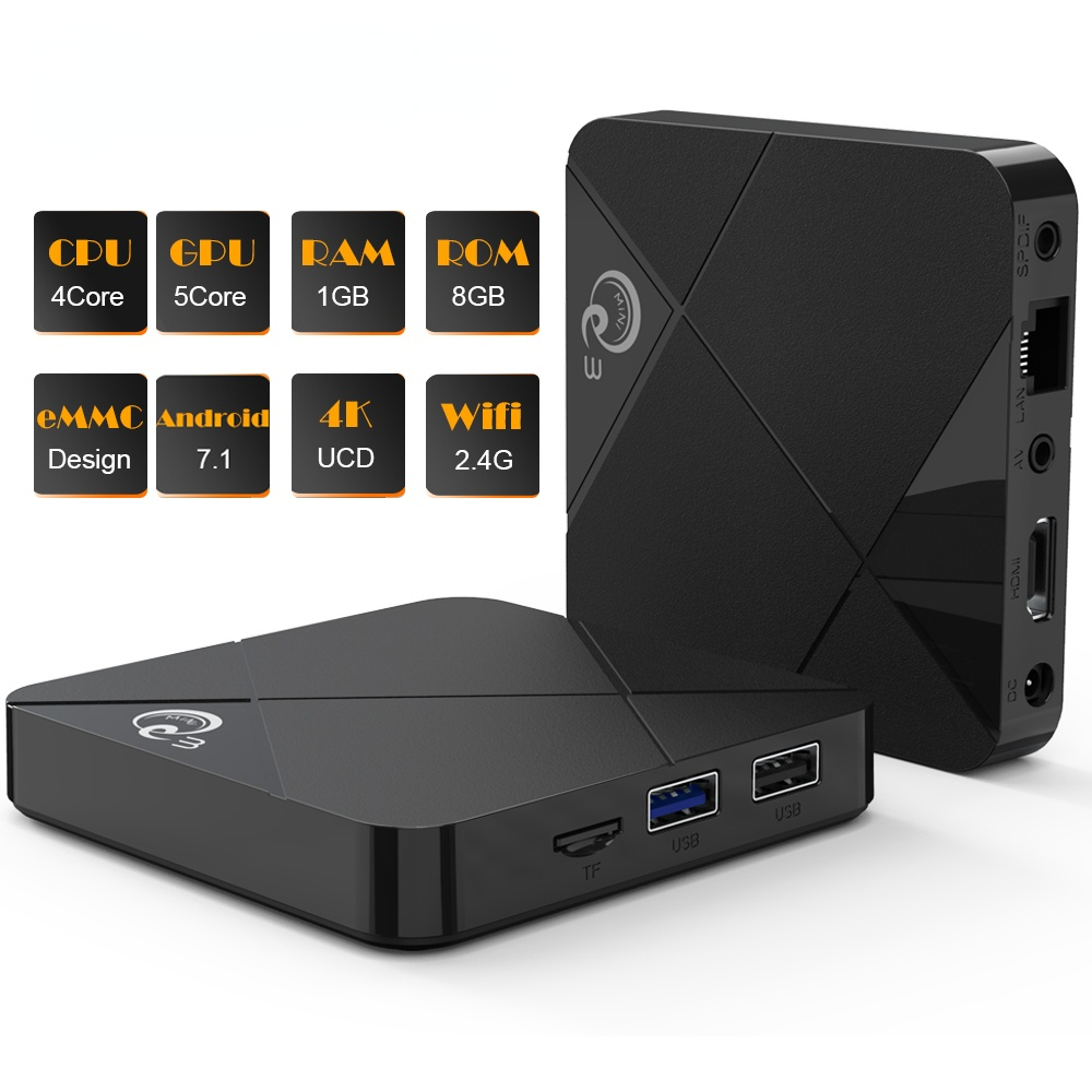 A95X Q3 Mini Smart TV Box Core Android 7.1 2.4G Wifi 4K TVBOX Media Player 1G 8GB BT USB S905L Set Topbox
A95X Q3 Mini Smart TV Box Core Android 7.1 2.4G Wifi 4K TVBOX Media Player 1G 8GB BT USB S905L Set Topbox