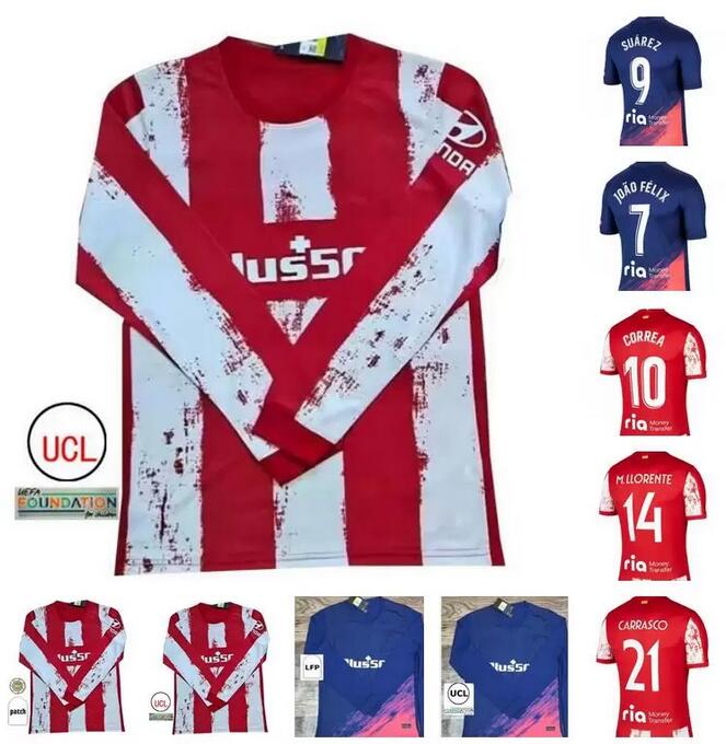 Long sleeve 2021 2022 Atletico soccer jerseys SUAREZ fans 21 22 JOAO FELIX M LLORENTE KOKE JOÃO FÉLIX Jersey camiseta Mens football shirts, Black;yellow
Long sleeve 2021 2022 Atletico soccer jerseys SUAREZ fans 21 22 JOAO FELIX M LLORENTE KOKE JOÃO FÉLIX Jersey camiseta Mens football shirts, Black;yellow