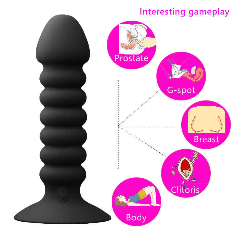 Vibrating Butt Plug 10m Wireless Remote Control Male Vibrator For Gays 10 Speeds Vibrative Anal Sex Toys Anus Prostate Massage Y201118