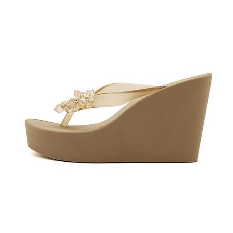 End Of Spring And Summer Fashion Sexy Wedge Flip-flops Thick Waterproof Cool High-heeled Slippers Antiskid Beach Shoes, Black
End Of Spring And Summer Fashion Sexy Wedge Flip-flops Thick Waterproof Cool High-heeled Slippers Antiskid Beach Shoes, Black