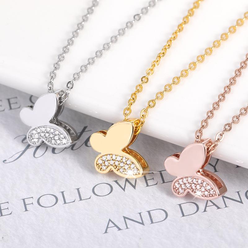 Pendant Necklaces 2021 Fashion Gold Plated Crystal Butterfly Charm Jewelry Rose Necklace For Women Gift
Pendant Necklaces 2021 Fashion Gold Plated Crystal Butterfly Charm Jewelry Rose Necklace For Women Gift