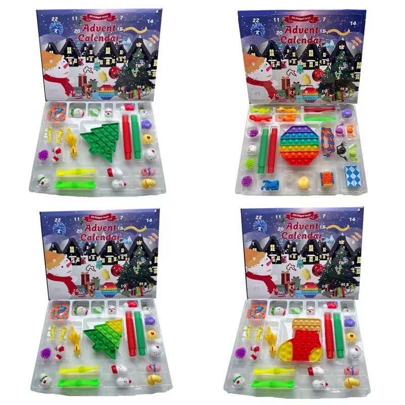 24pcs/Set Christmas Fidget Toy Xmas Countdown Calendar Blind Boxes Sensory Pack Advent Calendars Christma Box T0903
24pcs/Set Christmas Fidget Toy Xmas Countdown Calendar Blind Boxes Sensory Pack Advent Calendars Christma Box T0903