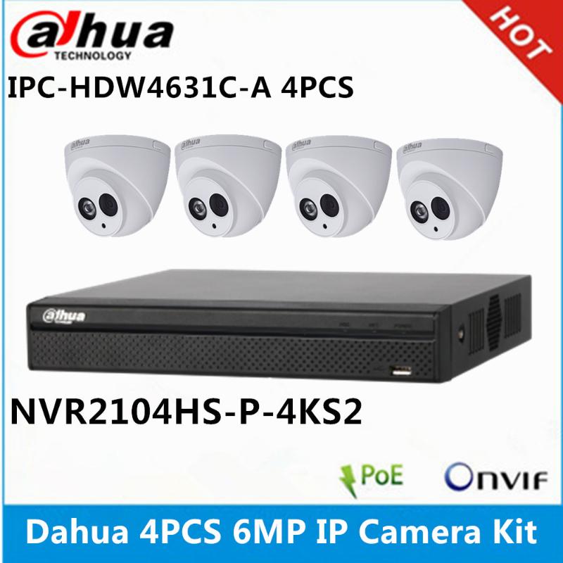Dahua 4 Pcs IPC-HDW4631C-A Built-in Mic 6MP IP Camera & NVR2104HS-P-4KS2 4ch With Poe Ports CCTV System Support P2p Systems
Dahua 4 Pcs IPC-HDW4631C-A Built-in Mic 6MP IP Camera & NVR2104HS-P-4KS2 4ch With Poe Ports CCTV System Support P2p Systems