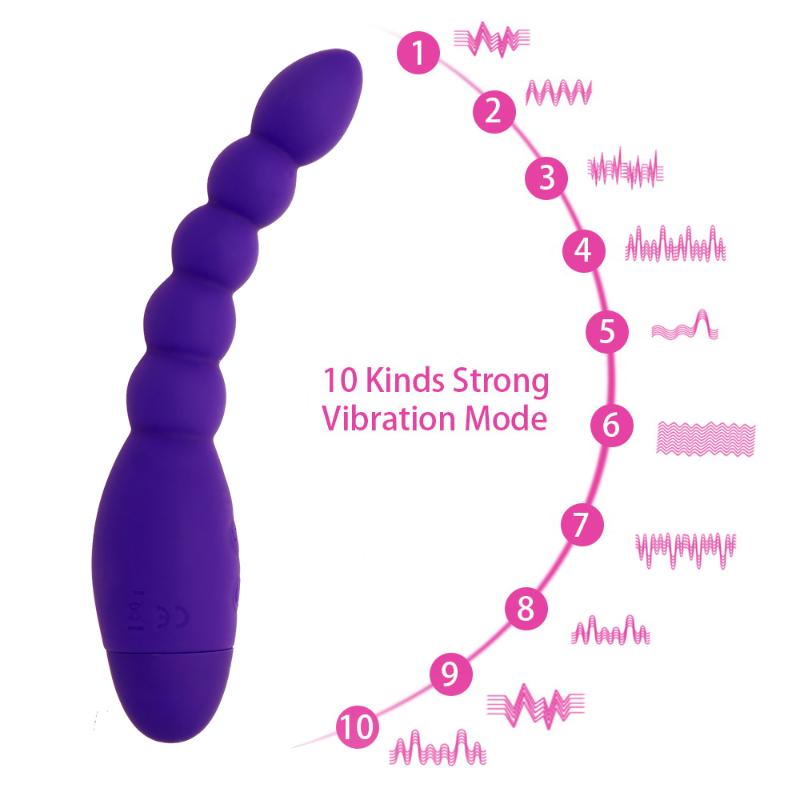 Sex Toys For Couples OLO 10 Speed BuPlug Vibrator Anal Plug Vaginal Stimulator Bead Women Men Masturbation Prostate Massage