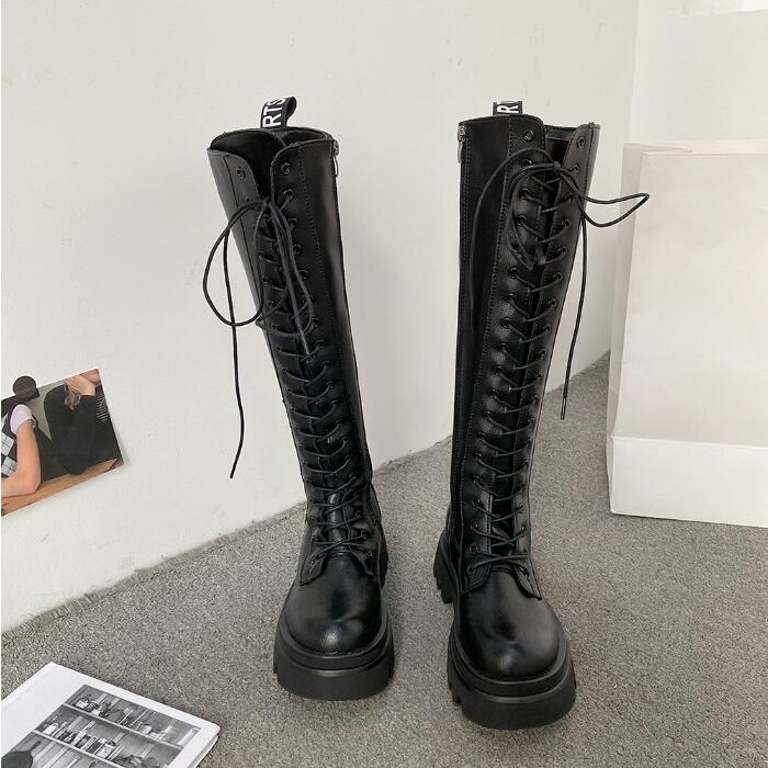 Women Boots Black Platform Shoes Over the Knee Womens Boot Leather Shoe Trainers Sports Sneakers Size 35-40 06, 1 35-40
Women Boots Black Platform Shoes Over the Knee Womens Boot Leather Shoe Trainers Sports Sneakers Size 35-40 06, 1 35-40
