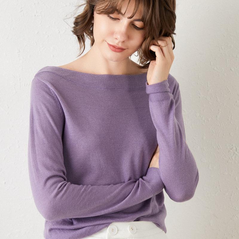 Women' Sweaters Wool Knit Sweater 2021 Autumn And Winter One-neck Long-sleeved Bottoming Shirt With Female Foreign Style, Black
Women' Sweaters Wool Knit Sweater 2021 Autumn And Winter One-neck Long-sleeved Bottoming Shirt With Female Foreign Style, Black