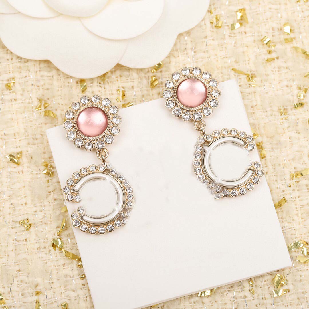 2022 Top quality charm dangle drop earring with diamond and pink and black resin part for women wedding jewelry gift have box stamp PS7170
2022 Top quality charm dangle drop earring with diamond and pink and black resin part for women wedding jewelry gift have box stamp PS7170