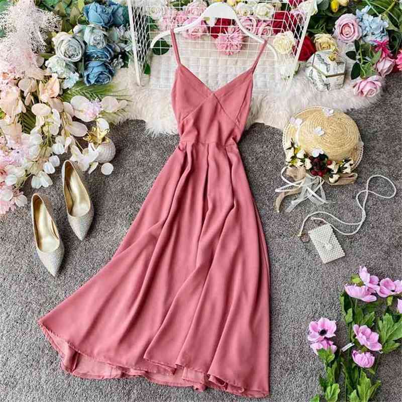 Summer Sexy Spaghetti Strap Dress Women Slim V-neck Beach Vestidos Mujer Ladies High Waist Backless Boho Long Robe 210525
Summer Sexy Spaghetti Strap Dress Women Slim V-neck Beach Vestidos Mujer Ladies High Waist Backless Boho Long Robe 210525