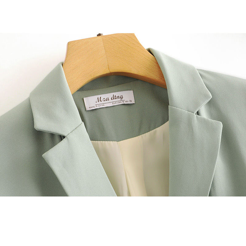 Spring Women's Fashion Wild Lapel A Buckle Loose Long-sleeved Casual Female Suit Sweet Professional Suit Top 210507