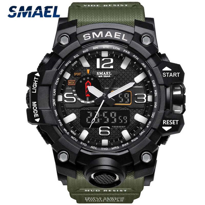 SMAEL Brand Fashion Men Sports Watches Men Analog Quartz Clock Military Watch Male Watch Mens 1545 relogios masculinog, 1545d rose gold
SMAEL Brand Fashion Men Sports Watches Men Analog Quartz Clock Military Watch Male Watch Mens 1545 relogios masculinog, 1545d rose gold