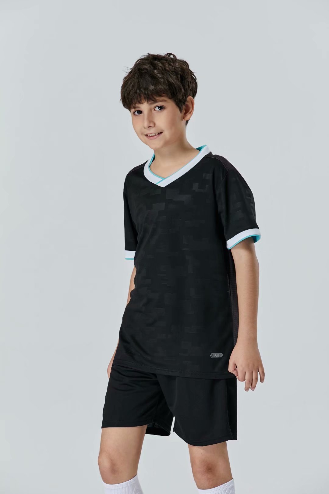 #044 Football uniform men+kids soccer Jersey printing team custom track and field sports short-sleeved shirt, Black;yellow
#044 Football uniform men+kids soccer Jersey printing team custom track and field sports short-sleeved shirt, Black;yellow