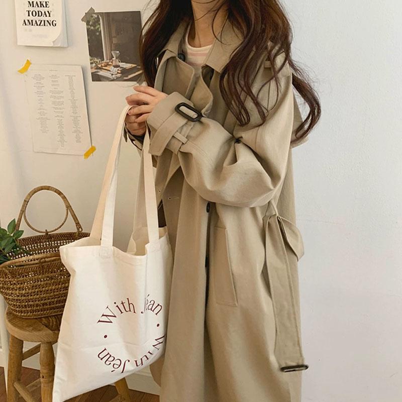 Women's Trench Coats British Style Windbreaker Coat Spring And Autumn Medium Long Small Korean Loose Temperament, Tan;black
Women's Trench Coats British Style Windbreaker Coat Spring And Autumn Medium Long Small Korean Loose Temperament, Tan;black