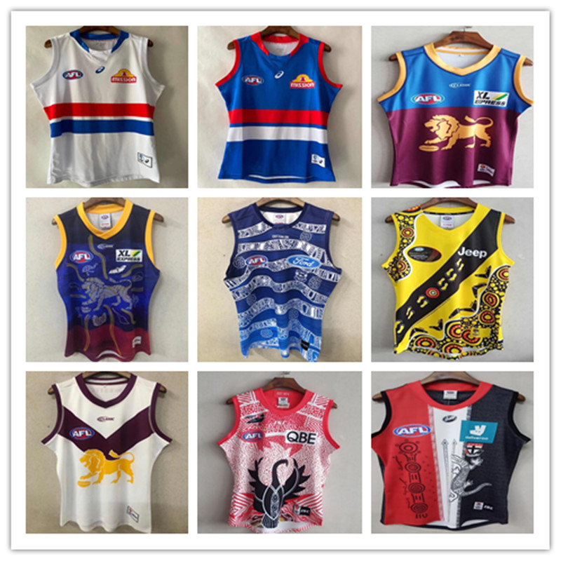 AFL geelong cats GWS giants carlton rugby jerseys Collingwood Magpies richmond Tigers melbourne demons tank top bulldogs sydney swans Australian football shirt, Yellow
AFL geelong cats GWS giants carlton rugby jerseys Collingwood Magpies richmond Tigers melbourne demons tank top bulldogs sydney swans Australian football shirt, Yellow
